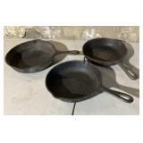 Cast Iron Pans 8-9ï¿½  Griswald, Wagner, USA - 3pcs