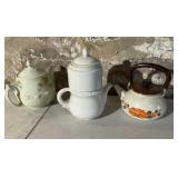 Ceramic/Porcelain Coffee and Tea Pots - 3pcs,