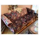 Vintage French Country Style Love Seat - High Back