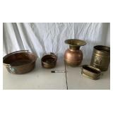 Copper Kettles, Spittoon, Wastebasket