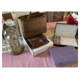 Jewelry Boxes, Anniversary Clock, Old Bible,