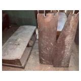 Vintage Desk 42"x31", Coffee Table, 1" Boards