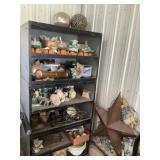 Assorted Garden Decor w/Shelf
