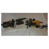 Belt Sanders Qty3 -Dewalt , Skil, Black and