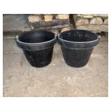 Rubber Chore Buckets - Qty 2