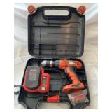 B&D 14.4V Driver w/Charger, Battery - Tested