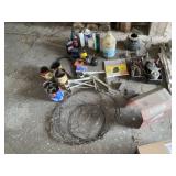 Grease Tube, Oil Cans, Bits, Nails, Shelf Brackets