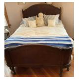 Full Size Bed, w/Headboard, Baseboard, Matress and
