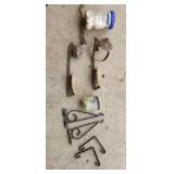 Vintage Skates, Marbles, Seashells, Shelf Brackets