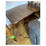 Wooden Table w/Fold Down Leaf  - 24x16x24