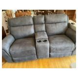 Electric Reclining Couch 80" w/Cup Holders,