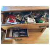 Contents of 2 Drawers - Lights, Crayons, Paints,