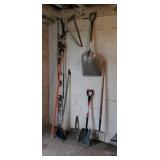 Spade, Scoop Shovels, Rakes, Fuskar Limb Saw and