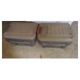 Action Packer Rubbermaid Totes - Qty 2