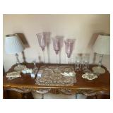 Table Lamps, Candle Glasses, Holders and More