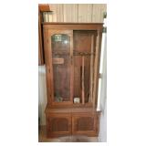 Gun Cabinet  9-gun w/Contents 38"x14"x75"