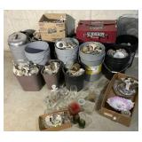 Assorted Glassware - Dishes, Vases, Glasses,