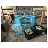Patio Table Chairs, Lawn Chairs, Plant Stand,
