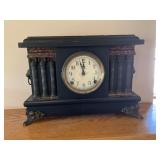 Vintage Mantle Clock - Unknown Condition w/Keys