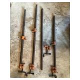 Pipe Clamps - Qty 4,  3 -36ï¿½/40ï¿½