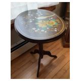 Vintage Oval Side Table - Folds Down