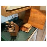 Knife Set w/Block, Cutting Boards