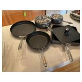 TE Pots/Pans Set, Burger/ Bacon Press Pan