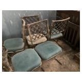 Rattan Backed Chairs - Qty 5, Headboard and