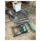 Turkey Figurine, Fishing Nets, Camp Chair