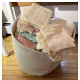 Basket of Towels and Washcloths
