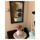 Wash Basin, Water Pitcher, Wall Mirror