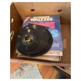 Box of Albums - 33 and 45s