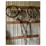 Vintage Walk Behind Cultivator, Bicycle
