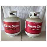 Propane Tanks -1 Partial,1 Empty