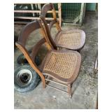 Cane Seat Chairs - Qty 2
