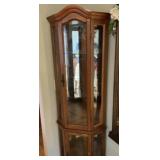 Lighted Corner Curio Cabinet