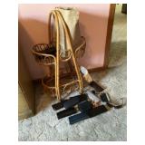 Bamboo Basket, Alarm Clock, Glasses