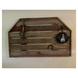 Barn Board Wall Art, Cast Iron Pan, Hay Hook