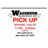 Pick Up - Monday, July 20
