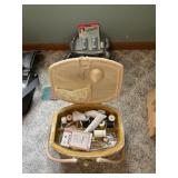 Sewing Kit, Scissors, Mirror, Clock