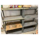 Plastic 4 Shelf Racks 34x55x14 - Qty 2