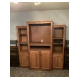 Oak Home Entertainment Center - 77"x 6