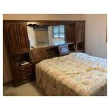 Bedroom Set - King Size Bed, Mirrored/Drawered