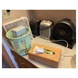 Electric Heaters, Table Fans, Waste Basket