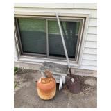 20gl Cylinder, Wooden Bench, Spade Shovel