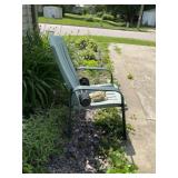 Plastic Lawn Chair, Solar Lights - Qty 2, Yard