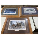 Wildlife Picture w/Wood Frames - 17"x21"