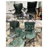 Folding Lawn Chairs - Qty 5