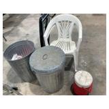Plastic Lawn Chairs - Qty 2, Adjustable Folding