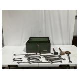 S.K. Tools Tool Box, Assorted Wrenches,